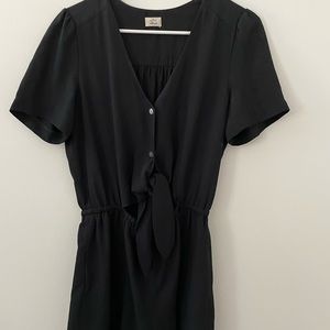 Woman's black short romper